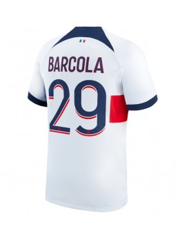 Billige Paris Saint-Germain Bradley Barcola #29 Bortedrakt 2023-24 Kortermet